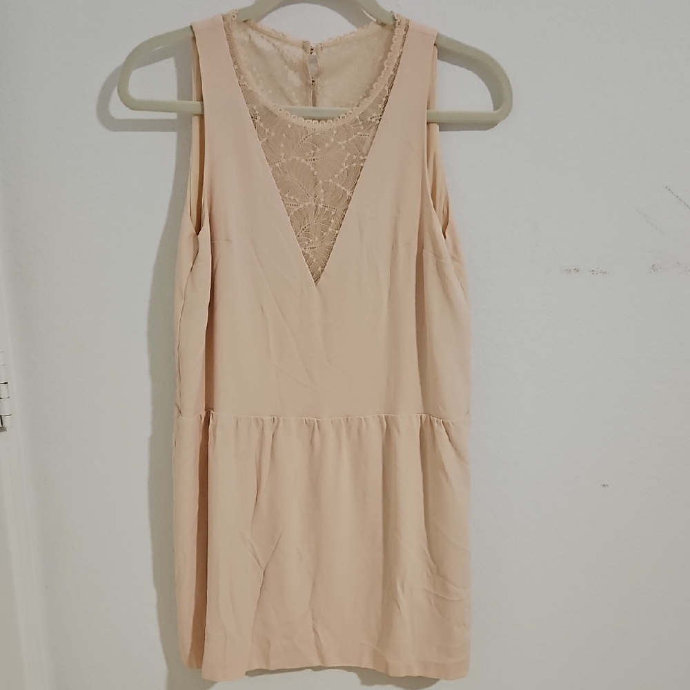 Sezane Cream Sleeveless Dress